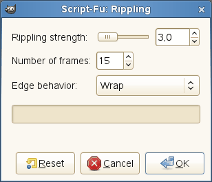 Voľby filtra Rippling (Vlnenie)