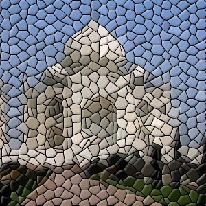 Príklad na filter Mosaic (Mozaika)