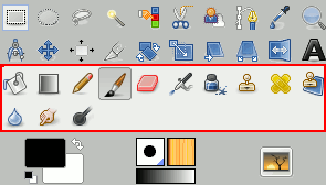 Kresliace nástroje (Nástroje (Tools) v hlavnej ponuke)